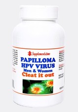 NATURAL HERBS FOR PAPILLOMA WOMEN  MEN HPV VIRUS - 120 CAPS - MADE IN USA