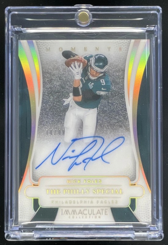 2025 Panini Immaculate Collection Immaculate Moments #19 Nick Foles Auto /49
