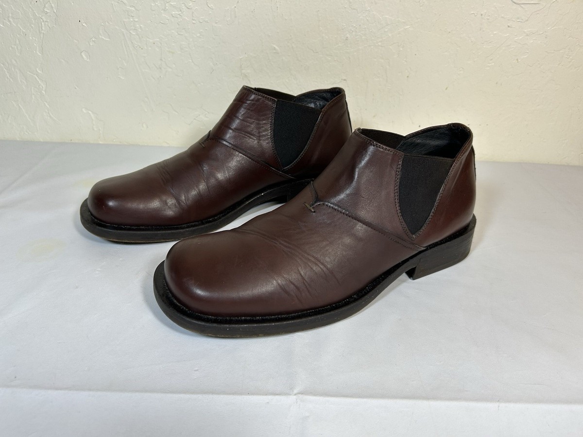 Bacco Bucci Italian Brown Leather Chelsea Ankle Dress Formal  display picture 1