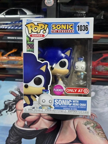 Funko Pop! Games: Flocked SONIC & HERO CHAO #1036 Target Excl