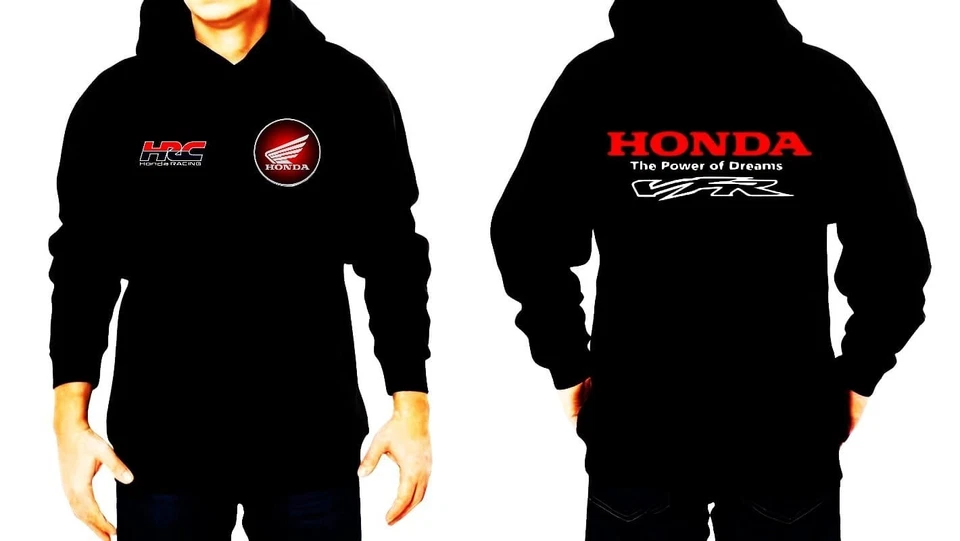 FELPA SWEATSHIRT PERSONALIZZATA PER HONDA VFR HRC V-TEC 750 800 1200 - Photo 1/1