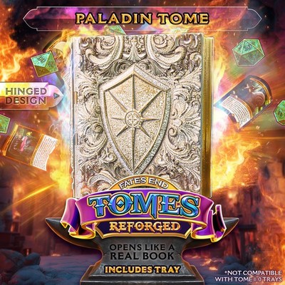 Paladin Tome | Zauberbuch Würfel Tresor oder Turm | RPG Aufbewahrungsbox | D&D CCG Karte