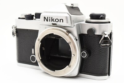 綺麗 Nikon FE Silver Nikon FE 35mm SLR Film Camera Silver Body Only [Exc++] From Japan