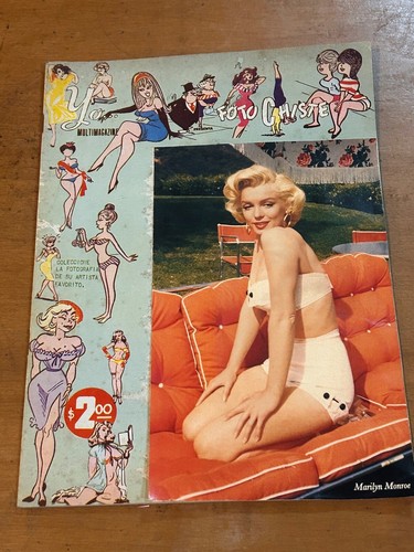 MARILYN MONROE Cover 1963 MEXICO MAGAZINE Laila Buentello Ada Zaneti