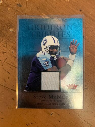 2004 Fleer Tradition Gridiron Tributes Game Used #GTSM Steve McNair