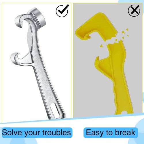 5 Gallon Bucket Opener Tool - Silver Aluminum Can Lid Remover Wrench - Picture 6 of 12