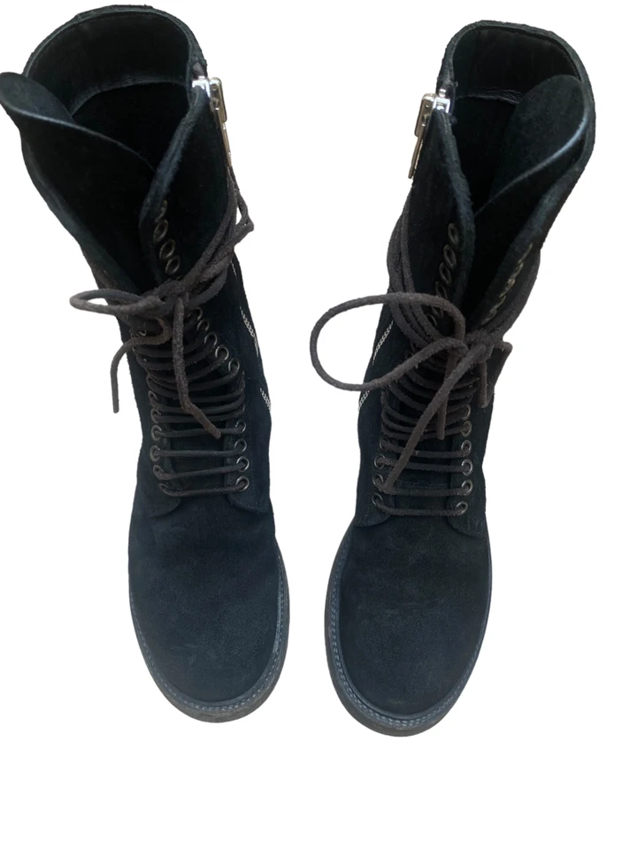 Botas Rick Owens Cuero Gamuza Negras Talla 36 EE. UU. 6 Foto 4 de 4