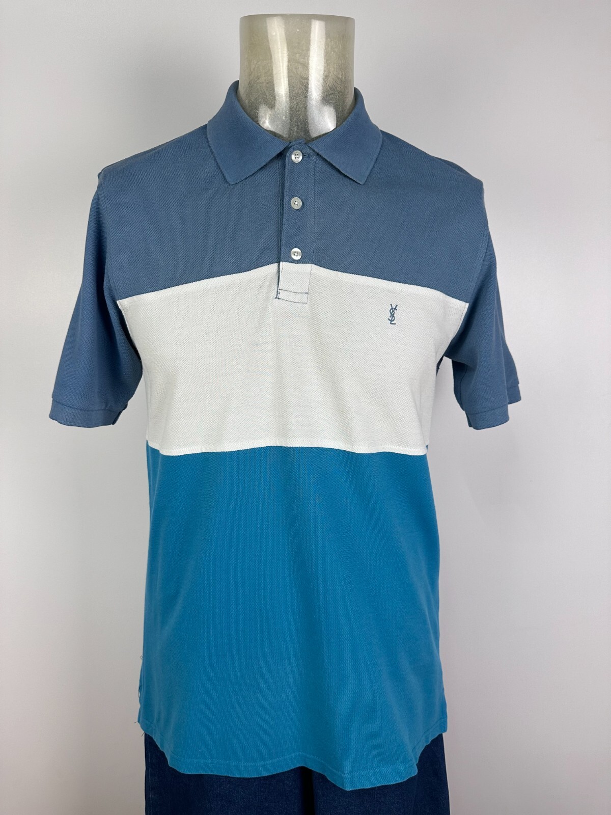 Polo vintage Yves Saint Laurent logo YSL uomo taglia M