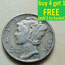 USA Dime Mercury, Liberty, Roosevelt Choose date Each Coin has its own Pictures.