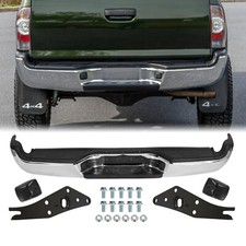Complete Chrome Rear Step Bumper Assembly For 2005-2015 Toyota Tacoma Pickup