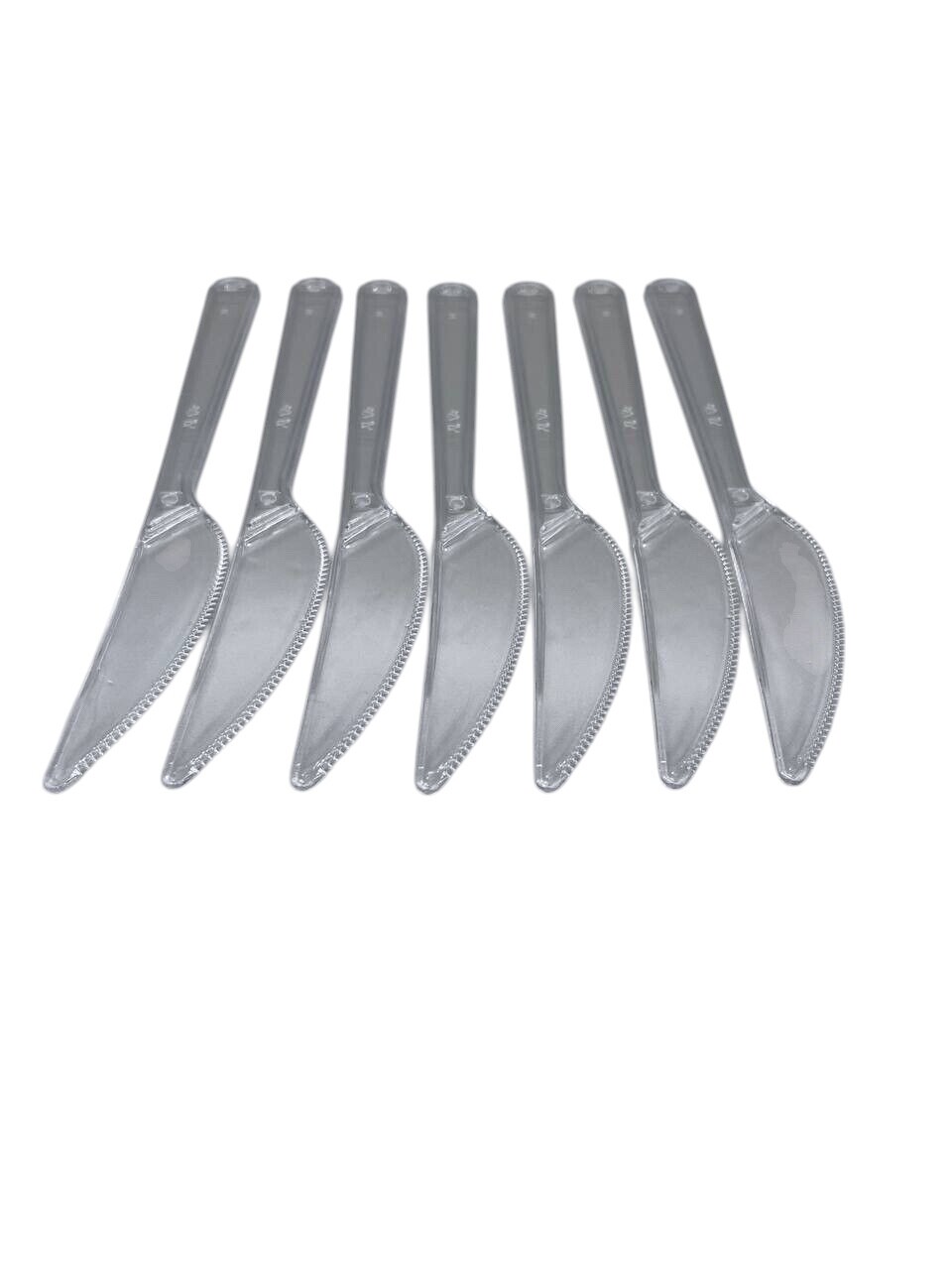 1000 Stück Plastikmesser MEHRWEG transparent 19cm Kunststoff Messer Besteck