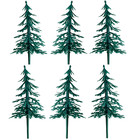 Christmas Tree Cake Topper Set pack of 6 Fir Forest Yule Log Cupcake Decoration