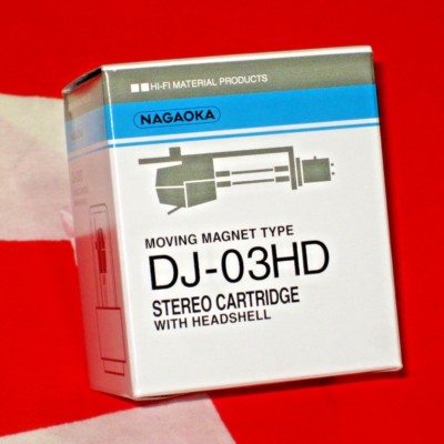 NAGAOKA DJ-03HD NEW DJ Phono Cartridge+Stylus+Headshell JAPAN OFFICIAL/GENUINE