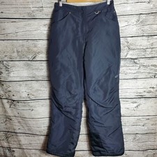 Women's Vintage Slalom Black Snow Pants Size L