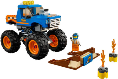 LEGO Sets: Classic: 60180-1 Monster Truck (2018) 100% + Anleitung - Aufgebockt