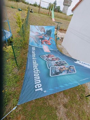 P.L.V. Marvel E.Leclerc 5 Meter mal 2 Meter Neu 