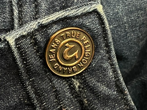 True Religion Hose Damen Größe 26 Blau Dark Wash Denim Skinny Jeans Stretch - Bild 12 von 14