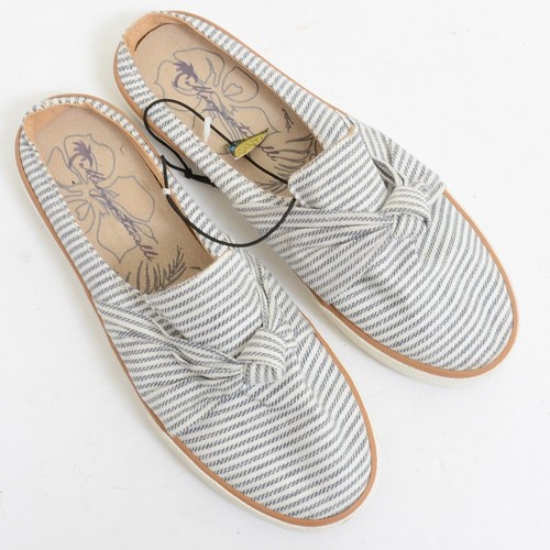 Margaritaville Nautical Stripe Knotted Slip-on Mule Shoes Women's Size 7 - Picture 2 of 6