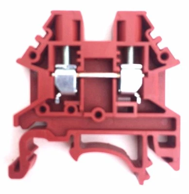 DIN Rail Terminal Blocks 10 Quantity DK4N-RD Red Dinkle 10 AWG Gauge 30A 600V