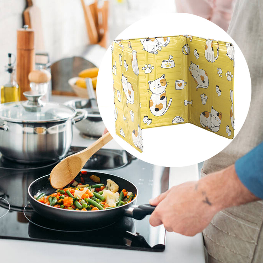 (1)Gas Cooktop Guards Cooking Grease Traps Four Side Guard eBay