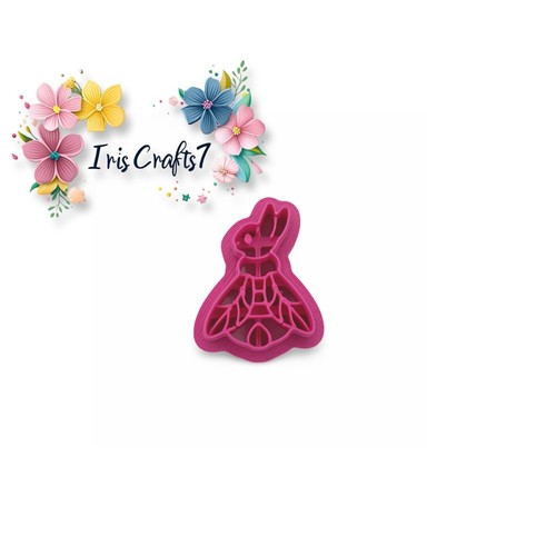Cortador de arcilla polimérica Bee Bunny - Joyería hecha a mano - Herramientas de cerámica - Imagen 6 de 6