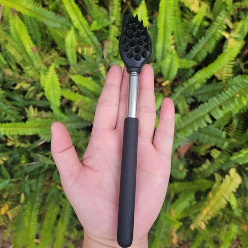 Brush Extendable Back Scratcher Telescopic Backscratcher Nose cleaning Scrubber - Picture 4 of 15