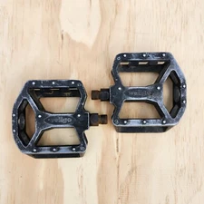 Mid School Wellgo pedals 9/16 Bmx Pedals Metal Black