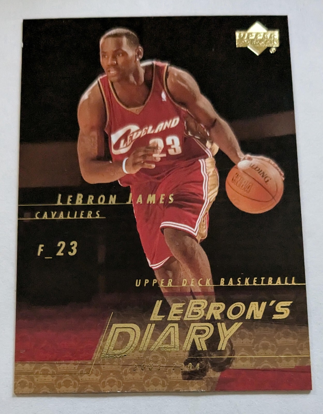 LeBRON JAMES, 2003-04 UPPER DECK, LeBRON'S DIARY #LJ14, RC