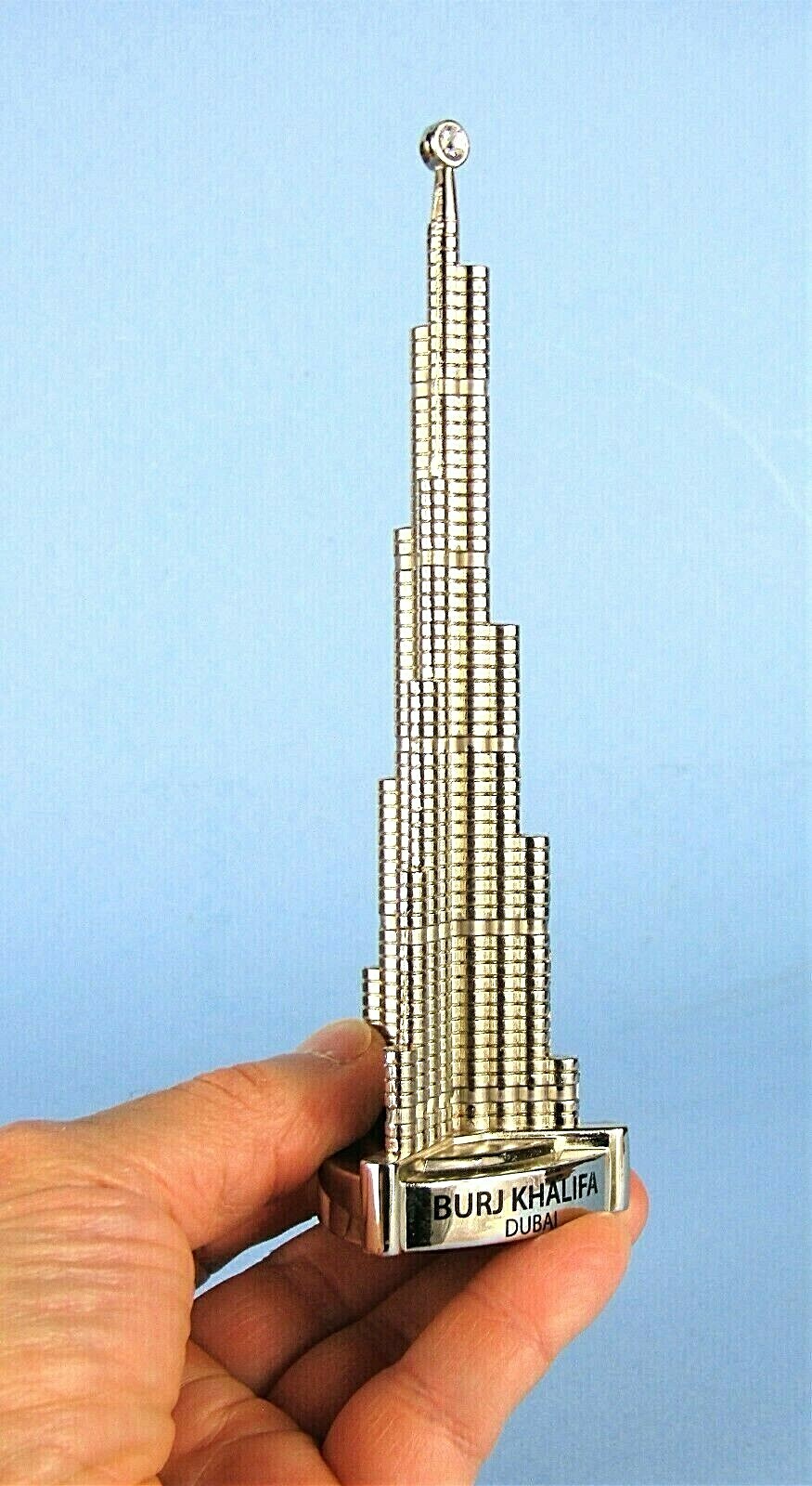 BURJ KHALIFA DUBAI SKYSCRAPER VINTAGE METAL SOUVENIR BUILDING eBay