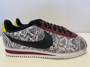 Womens 7 Nike Classic Cortez Leather White/Black-Team Red (Snakeskin)  CT1557 100 | eBay