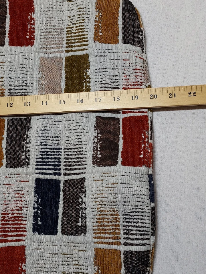 VTG Madras Plaid Throw Pillow Cover 20" X 20” Square Removable Zip Home Decor - Image 4 of 4