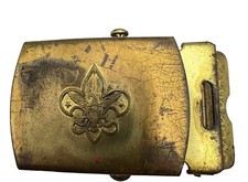 BSA Boy Scouts America Solid Brass Vintage Uniform Belt Buckle