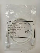 CAT 6 Patch Cord UTP 3 FT White Cable
