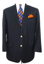 Brooks Brothers Country Club Gold Buttons Blazer Jacket Sport Coat 45 R EUC USA