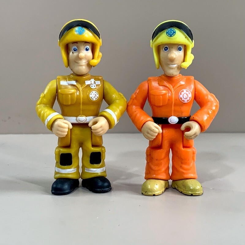 Fireman Sam Figure Double Set - Movable 7cm Characters For Kids