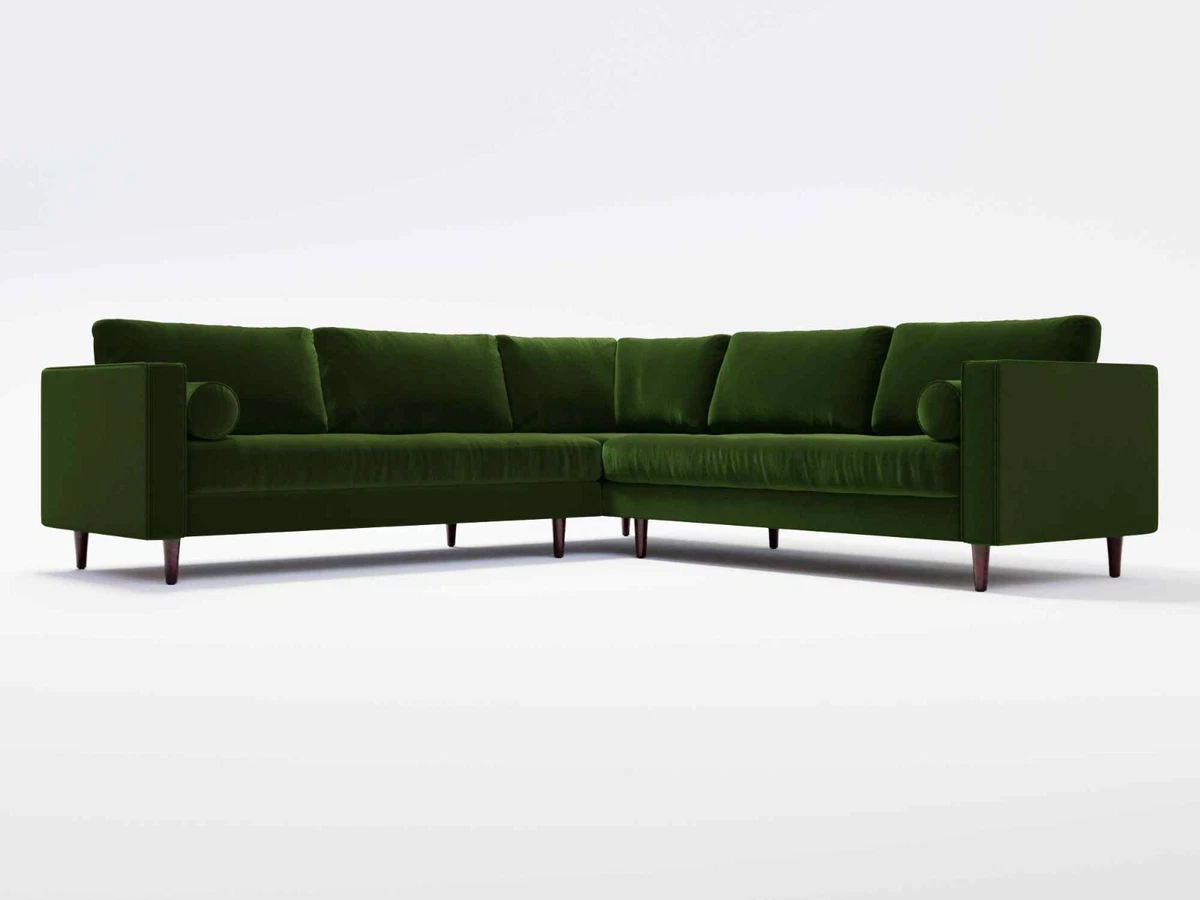 Ebay green velvet sofa outlet