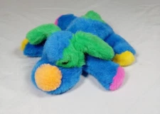 Vintage 1999 Liberty Toys 8" Inch Floppy Lying Down Dog Primary Colors HTF