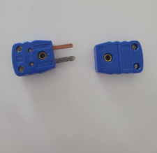 T Type Thermocouple  FLAT PIN Wire Connectors Male  and Female Plug Adapter