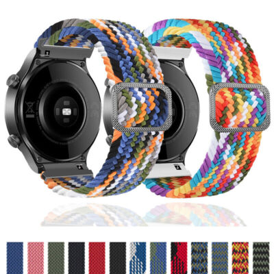 For Samsung Galaxy Watch7 6 5 4 3 Active2 40/44mm Braided Nylon Sport Band Strap