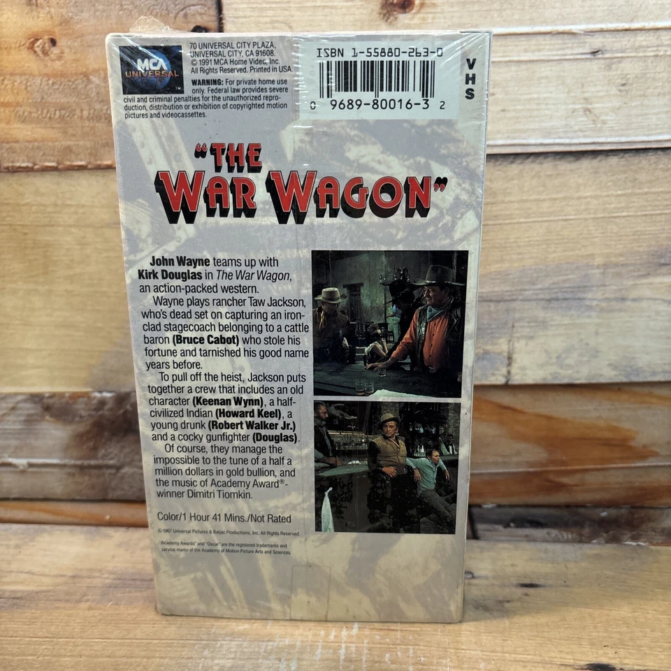 The War Wagon VHS VCR Video Tape Used Western John Wayne Kirk Douglas Foto 2 de 4