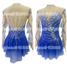 New ice figure skating dress Baton rotating dress custom size
