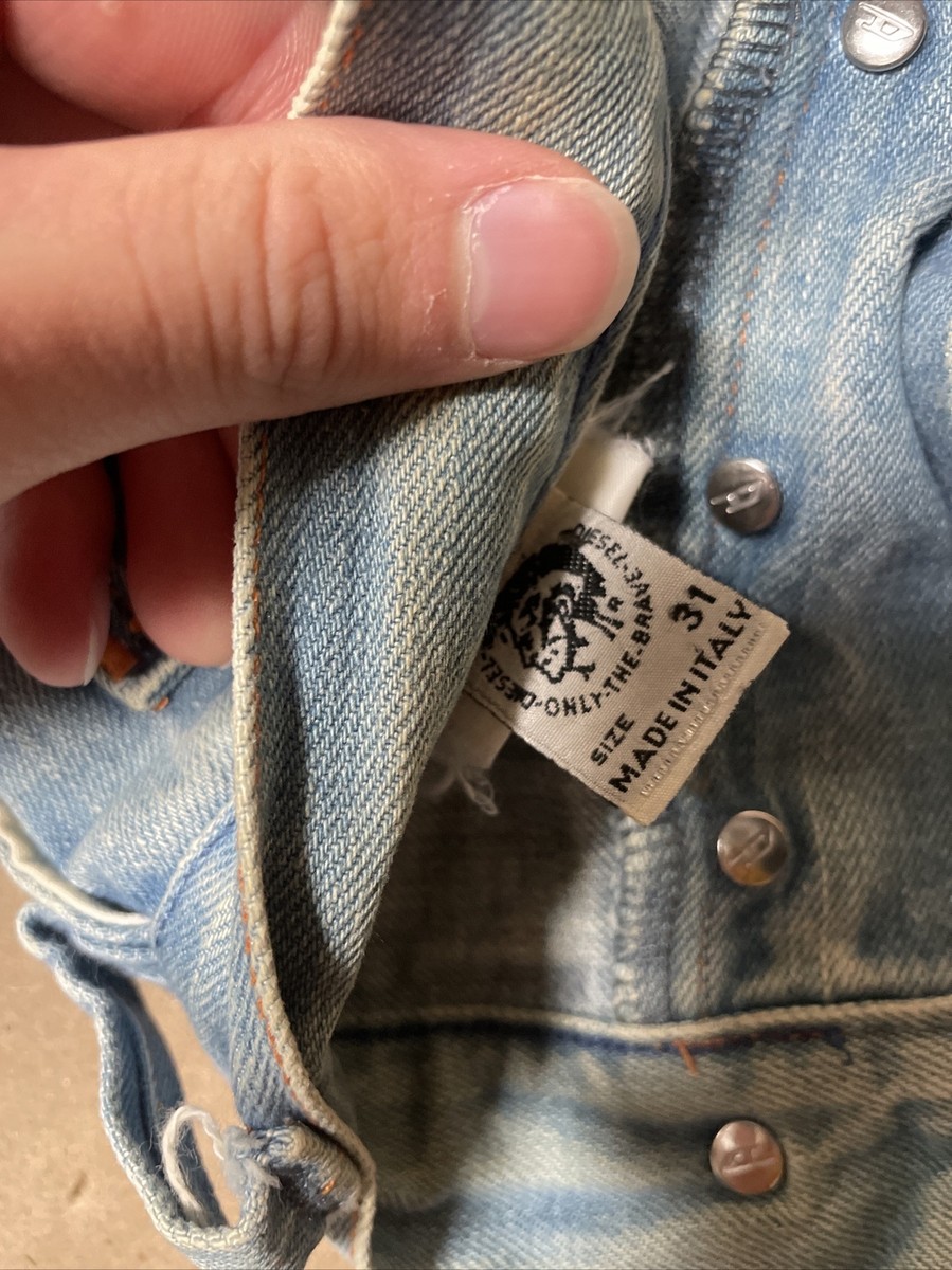 vintage an・an no.31 VINTAGE Diesel Jeans Mens 31x31 Blue Straight Leg Button Fly