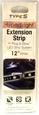 #ad #ad TYPE S Plug amp; Glow™ HyperBright™ 12quot; LED Lighting Extension Strip **FAST SHIP** $15.99