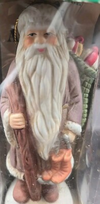 Antique Santa Collectible 1899 Norway Handcrafted Ceramic Statue, Christmas