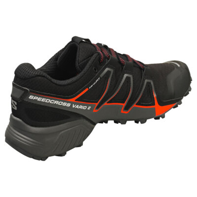 Salomon Speedcross Vario 2 Womens Running Sneakers in Black Red