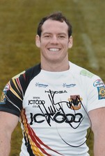 BRADFORD BULLS HAND SIGNED HEATH L'ESTRANGE 12X8 PHOTO 1.