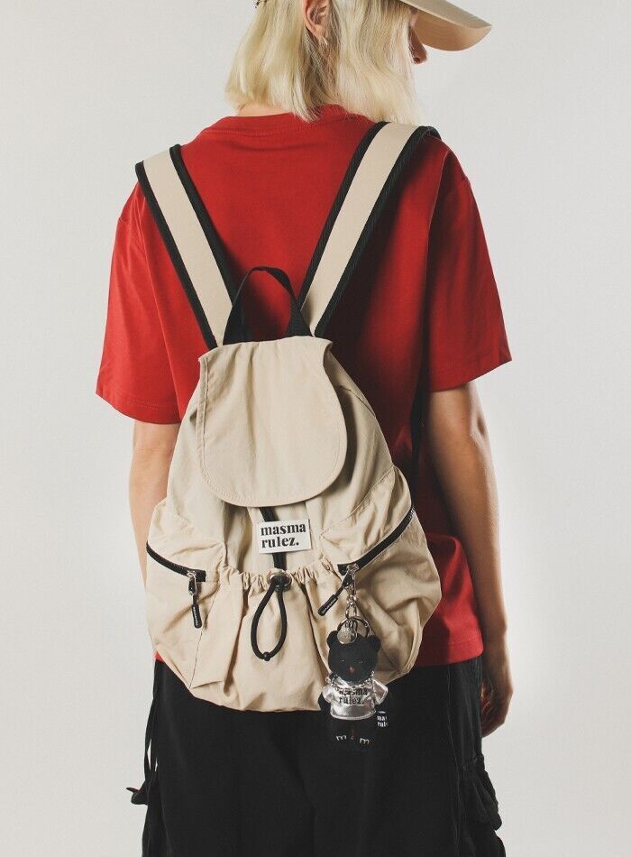 【masmarulez】 韓国人気★ Mini ver. String Flap BackPack Masmarulez] Korean String Flap Mini Backpack Lightweight