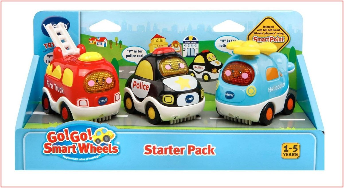 VEHICLES vTech Smart Wheels FIRE TRUCK HELICOPTER POLICE Car 🌟NEW🌟