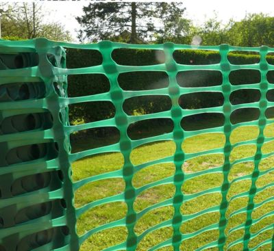 GRÜNE KUNSTSTOFFBARRIERE GARTENZAUN 1m x 50m Pflanze Tiersicherheit Zaunrolle