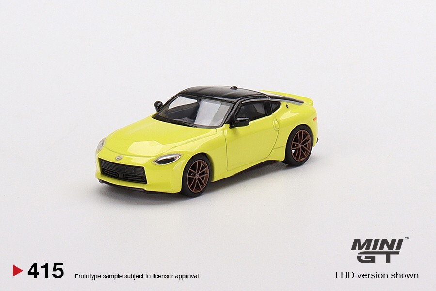 Mini GT 1:64 Nissan Z Proto Spec 2023 Ikazuchi Yellow (LHD) #415